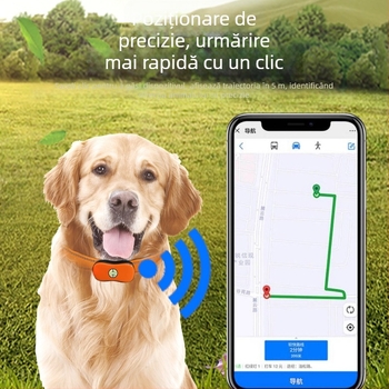 Colier localizator pentru animale - Model 551, interfață Bluetooth, corp ABS, greutate 23 g, rază wireless nelimitată