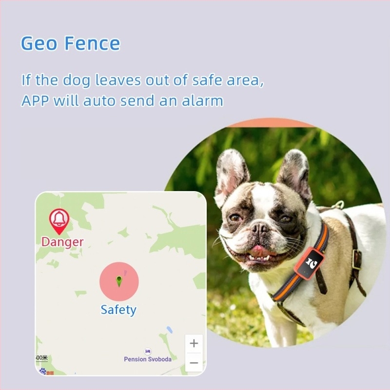Colier GPS pentru animale G68p 4G cu urmărire BeiDou, compatibil iOS, baterie 240 mAh, carcasă ABS