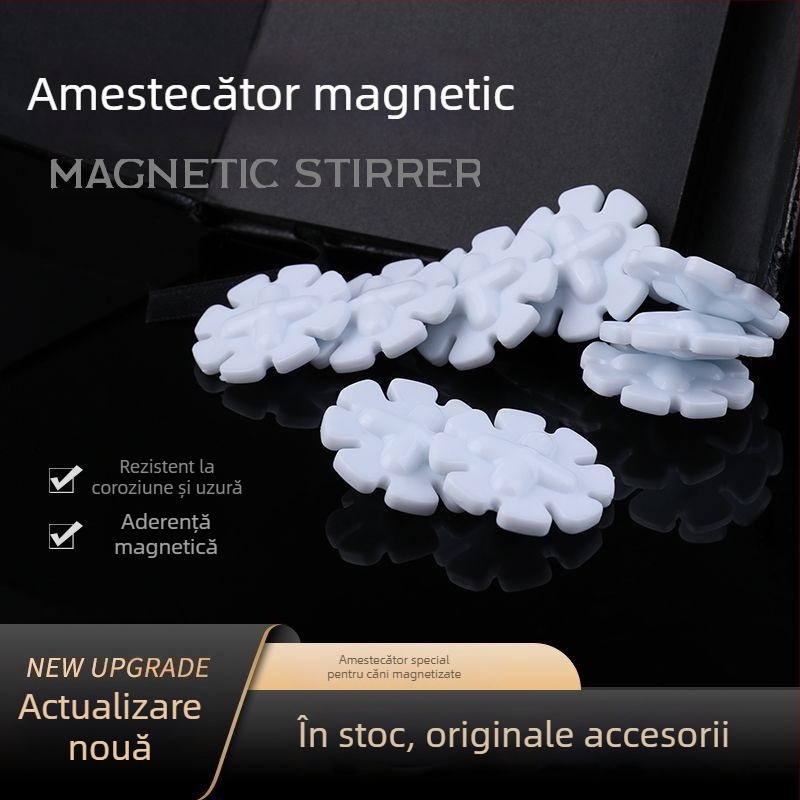 Amestecător magnetic cu design petală pentru cafea și ceai cu lapte – rotor automat și accesorii de amestecare