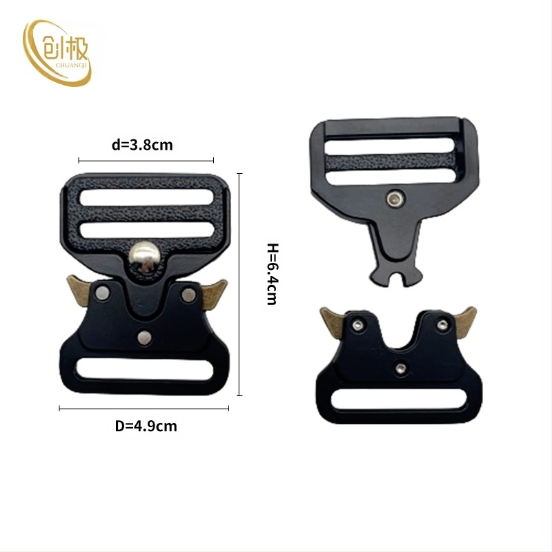 Cataramă de curea în formă de șarpe, aliaj metalic, stil cyber-funcțional, rezistență la uzură, pentru exterior, model neted