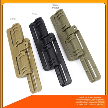Vesta tactică cu cataramă din plastic, modul bandă MOLLE, model 65, rezistență la uzură, extensie
