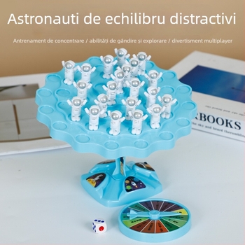 Puzzle de echilibru spaceman — arbore puzzle pentru copii, joc de masă interactiv pentru concentrare, promovarea interacțiunii părinte-copil, dezvoltarea coordonării mână-ochi, material PP