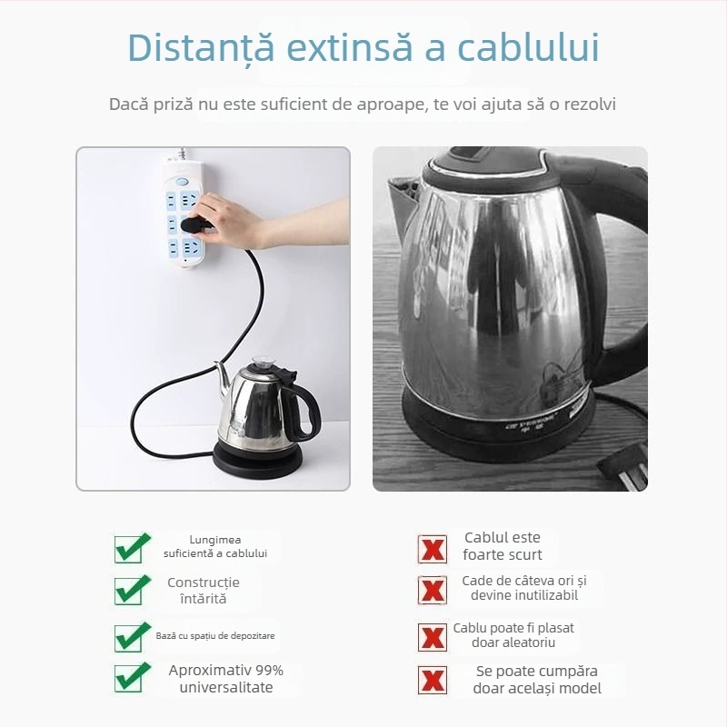 Friendly bază pentru ceainic electric, accesorii pentru ceainic, multifuncțională și cu utilizare pe scară largă