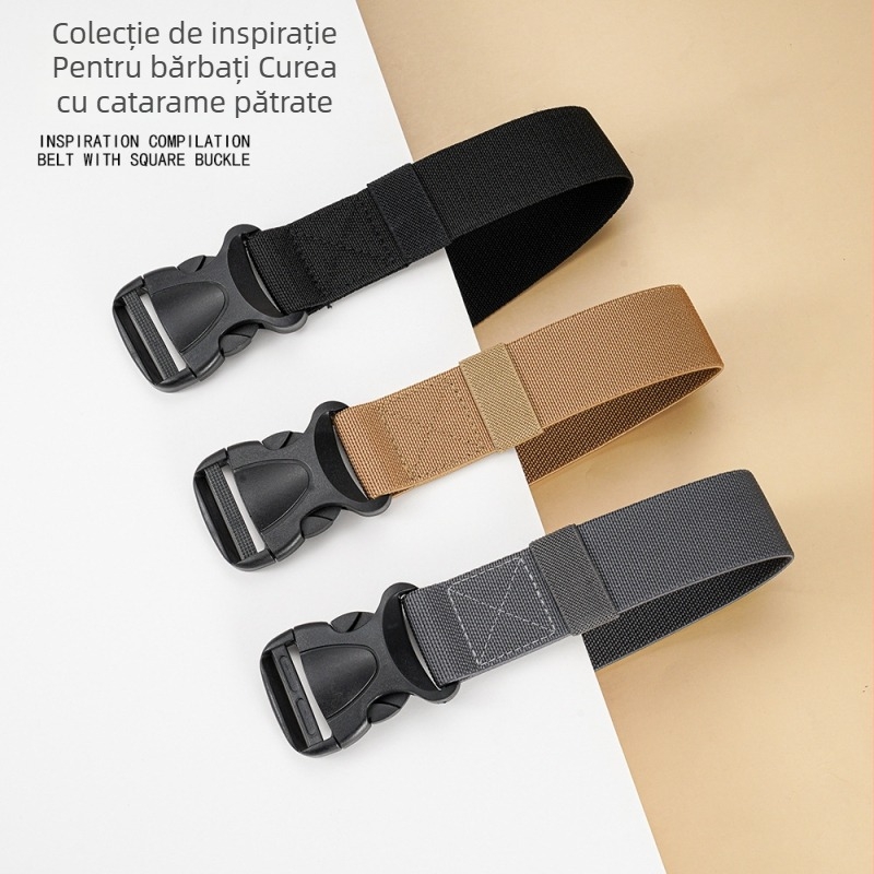 Centură tactică elastică reglabilă cu cataramă, ultra-ușoară, rezistentă la uzură, accesorii pentru geantă