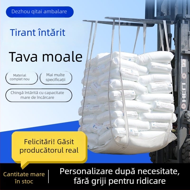 Palet moale cu patru puncte de ridicare și bază întărită pentru saci de containere