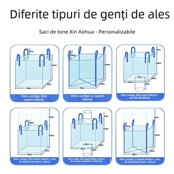 Sac container, material PP țesut, personalizabil la cerere, grosime la cerere, încărcare la cerere, poate transporta plastic, ciment, furaje, materiale abrazive.