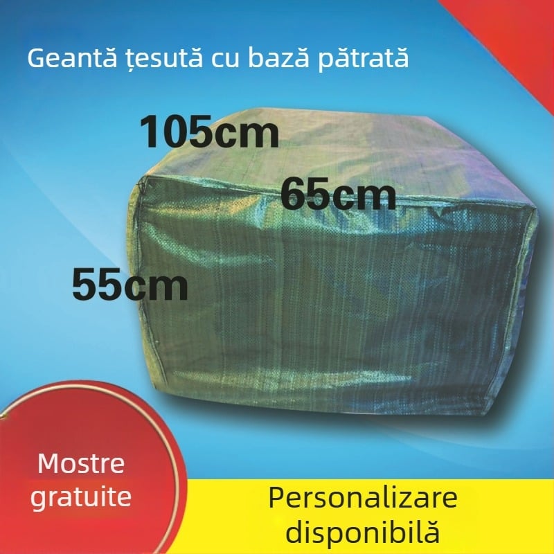 Geantă țesută compozită cu logo imprimat, grosime a țesăturii 65, sarcină 150, material: plastic țesut, personalizare disponibilă