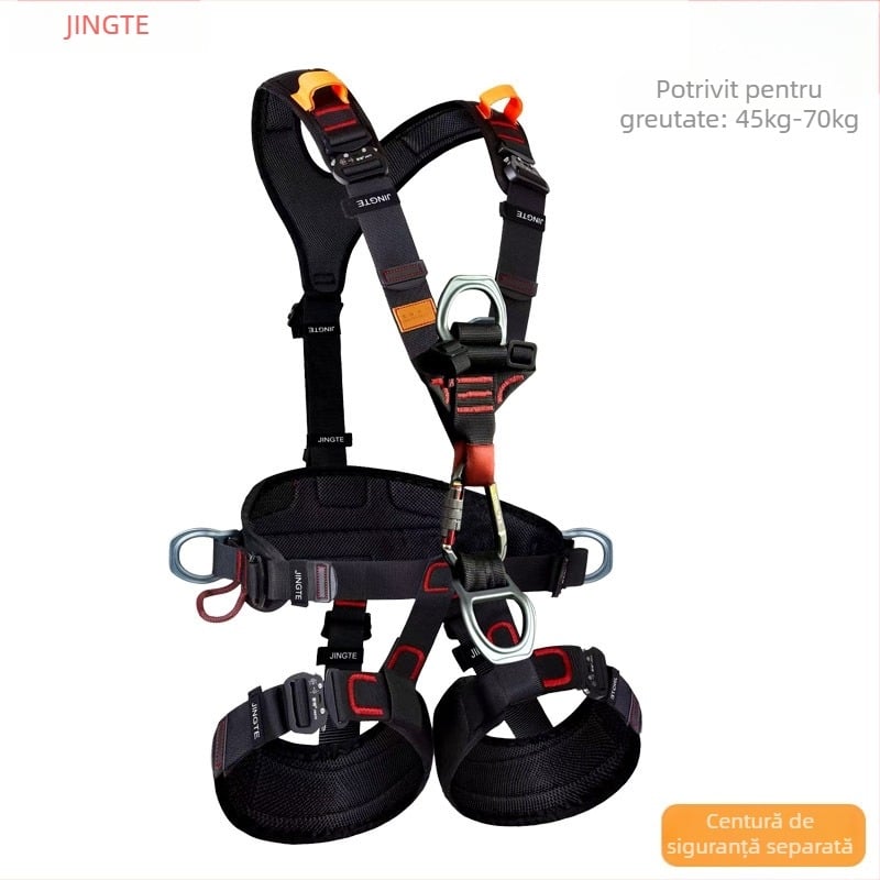 Jingte harnesă de siguranță cu cinci puncte pentru muncă la înălțime, alpinism și salvare, greutate redusă