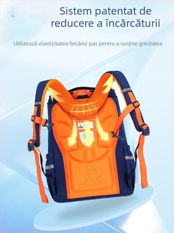 Rucsac școlar unisex pentru elevi de clasa a V-a–a VI-a, protecție a coloanei vertebrale, ușor, impermeabil, capacitate mare