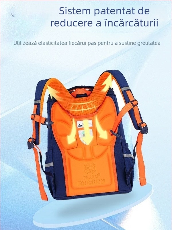 Rucsac școlar unisex pentru elevi de clasa a V-a–a VI-a, protecție a coloanei vertebrale, ușor, impermeabil, capacitate mare