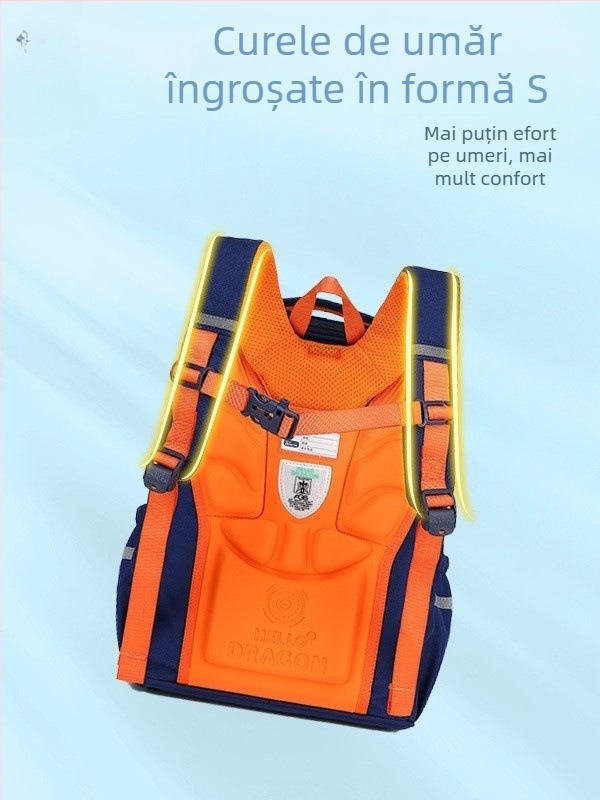 Rucsac școlar unisex pentru elevi de clasa a V-a–a VI-a, protecție a coloanei vertebrale, ușor, impermeabil, capacitate mare