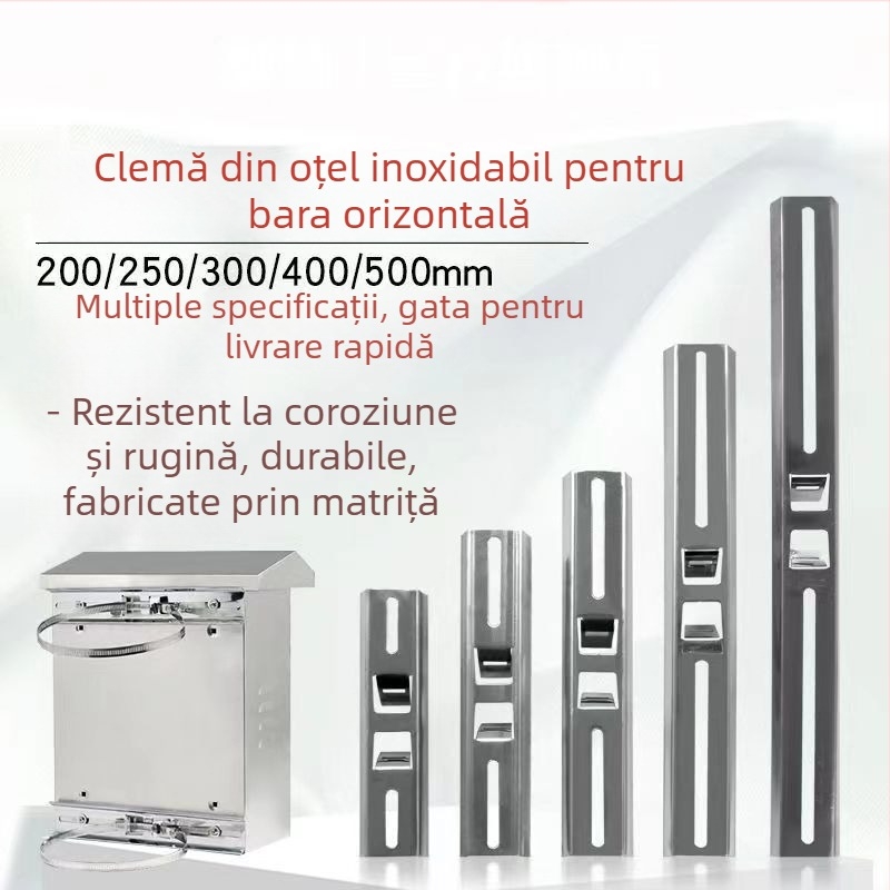 Suport pentru bară transversală pentru cutie impermeabilă de monitorizare, clemă cu inel din oțel, coloană fixă (Model: Support; Cod produs: Support; Brand: 1; Importat: Nu)