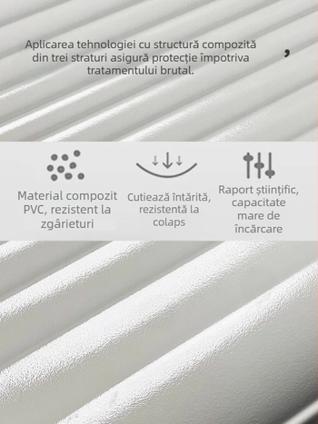 Valiză de călătorie din PC, ultra-ușoară, anti-furt, cu fermoar, roți universale