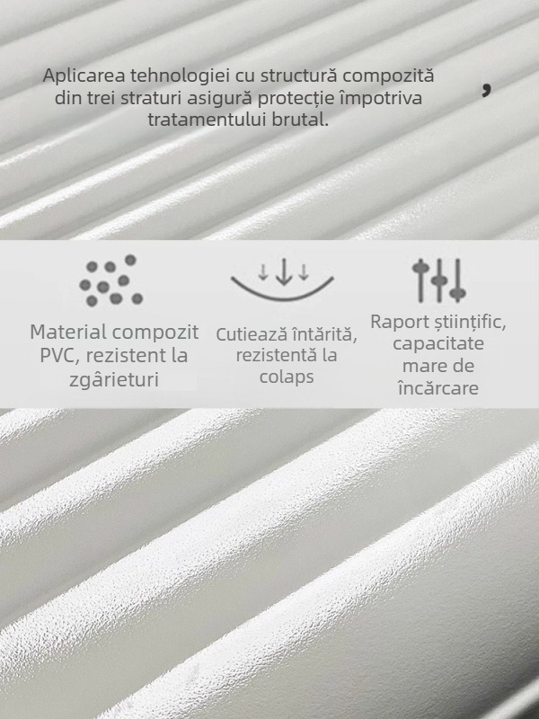 Valiză de călătorie din PC, ultra-ușoară, anti-furt, cu fermoar, roți universale