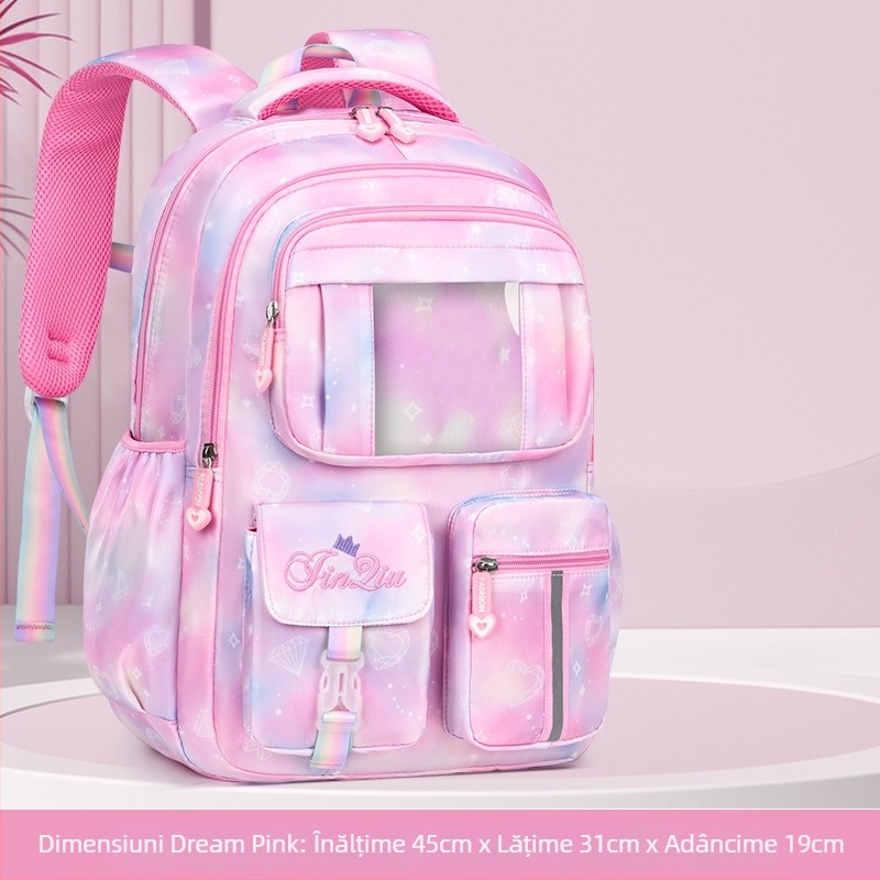 Rucsac școlar: Capacitate mare, Impermeabil, Ultra-ușor, Spate ergonomic, Pânză