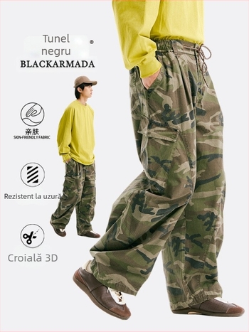 Pantaloni cargo unisex, uscare rapidă, pentru drumeții în aer liber