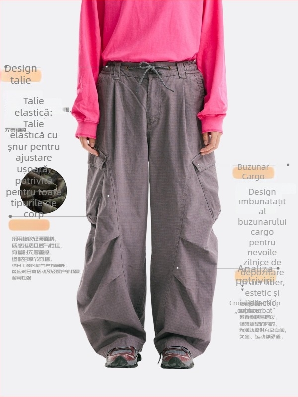 Pantaloni cargo unisex, uscare rapidă, pentru drumeții în aer liber