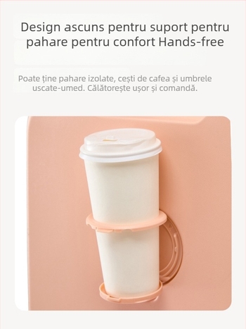 Valiză de călătorie – Unisex, Carcasă ABS+PC, Închidere cu fermoar, Încuietoare cu parolă, Roți universale