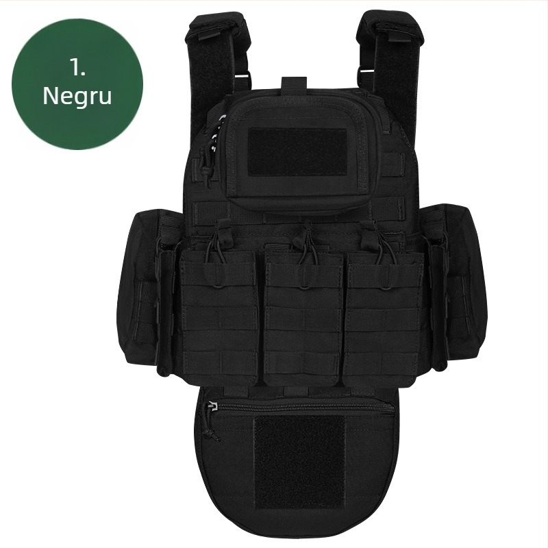 LASVENIS AV-8128 Vesta tactică din 1000D poliester, Camuflaj, Rezistentă la uzură