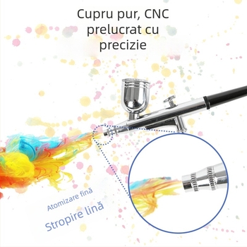 Jifeng Pistol de atomizare pentru unghii, multifuncțional, portabil pentru uz casnic — Origine: Dongguan; Material: aliaj de aluminiu + plastic + cupru; Seria: Spray Gun; Domeniu: decorare/mașini