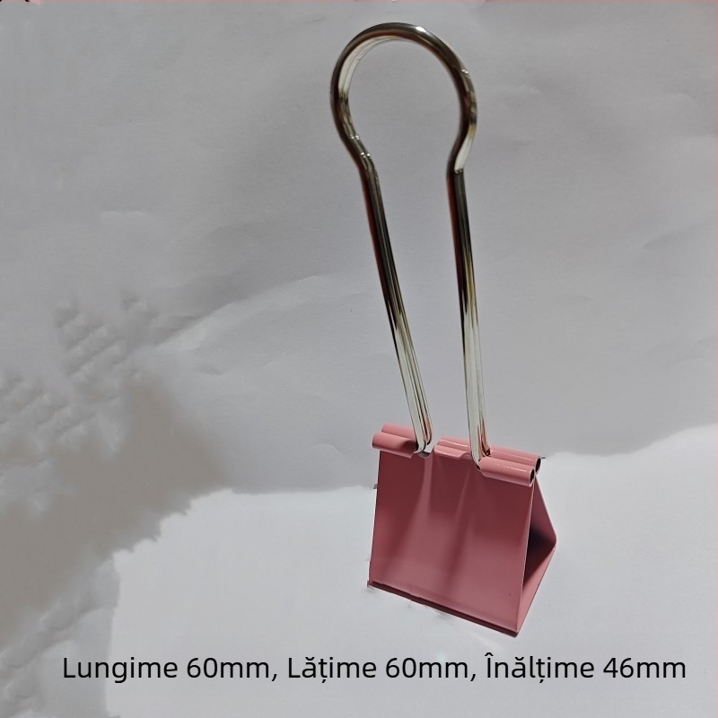 Clip metalic mare pentru documente – clip de birou, compatibil cu planșă de desen