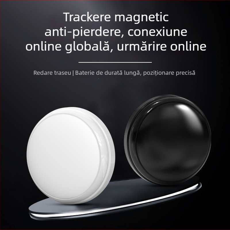 Localizator cu magnet încorporat pentru mașini, biciclete și obiecte de valoare – anti-pierdere, stil AirTag, GPS 10 m, autonomie baterie 365 de zile, rezistent la apă zilnic, model C1, Bluetooth