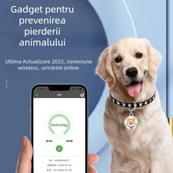Localizator pentru animale F3 cu Bluetooth, carcasă ABS, 8 g, compatibil cu iOS