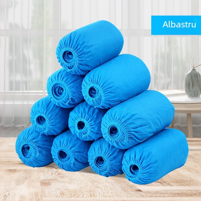 Coveruri de încălțăminte din plastic, o singură folosință, PE gros, pentru interior, birou, protecție împotriva prafului, impermeabile în zile ploioase, utilizare casnică