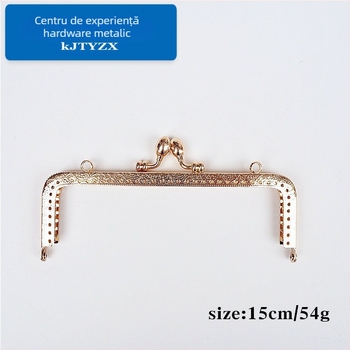 Koujin WJ Ramă de geantă pătrată, relief gravat - Fier, Accesorii pentru bagaje