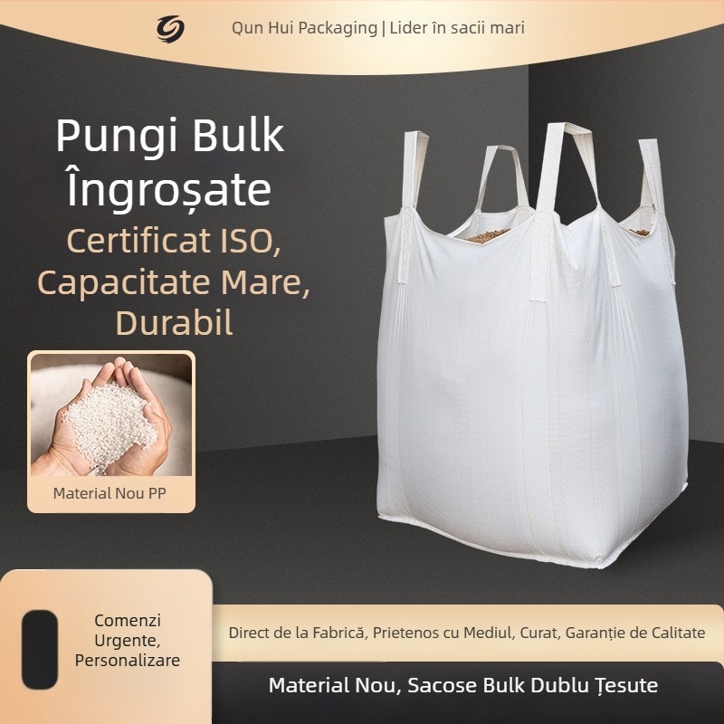 Geantă container pătrată, material PP, volum 1–2 tone, personalizabilă, rezistență la abraziune 60, protecție UV