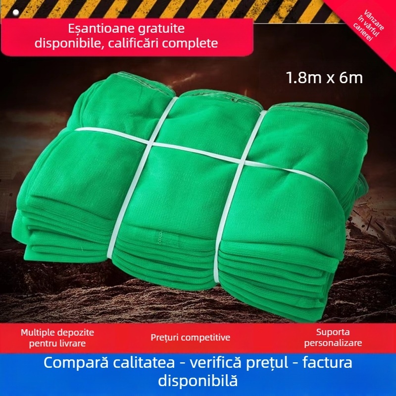 Plasă antifoc pentru șantier, cu plasă verticală densă pentru schele – protecție împotriva prafului; Origine: Linyi, Shandong