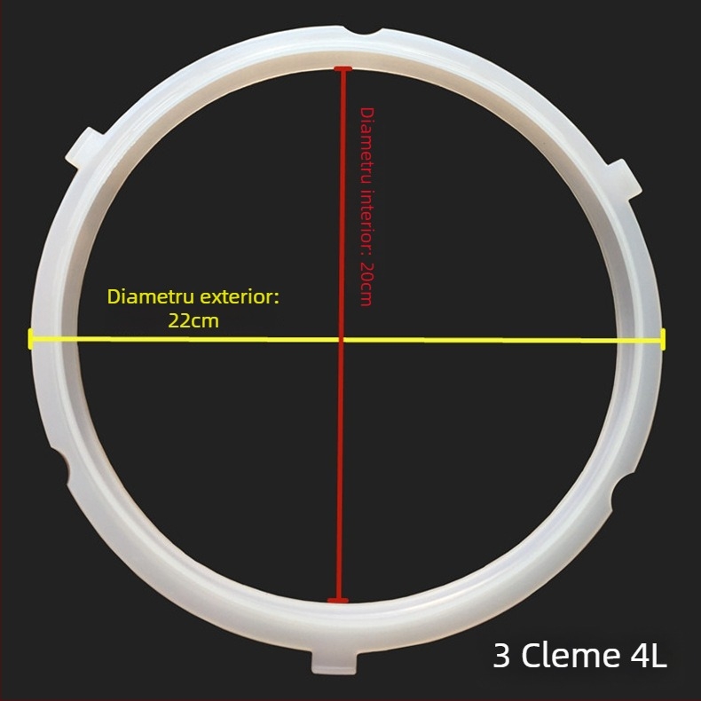 Inel de etanșare din silicon pentru oală electrică sub presiune, 2,5–6 L, accesorii gătit