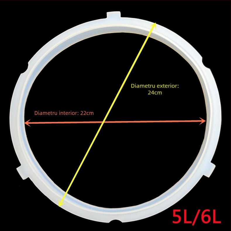 Inel de etanșare din silicon pentru oală electrică sub presiune, 2,5–6 L, accesorii gătit