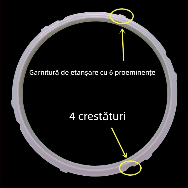 Inel de etanșare pentru oală electrică sub presiune 5L/6L – garnitură capac, din cauciuc alimentar