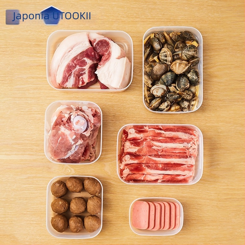 Cutie antibacteriană pentru frigider — PP de calitate alimentară, stil japonez, organizator