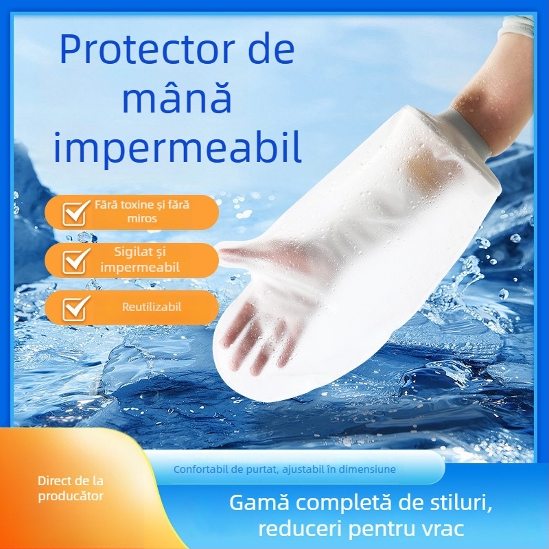 Husa impermeabilă de baie pentru gips – silicon și PVC, 200 g, pentru adulți și copii, potrivită pentru plajă, baie și duș