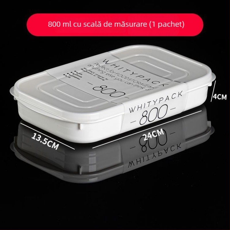 Cutie de depozitare pentru congelator din PP, alimentară, pentru porționarea cărnii și pregătire săptămânală a meselor