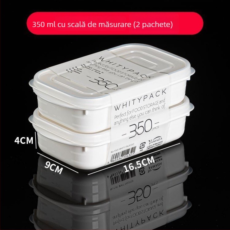 Cutie de depozitare pentru congelator din PP, alimentară, pentru porționarea cărnii și pregătire săptămânală a meselor