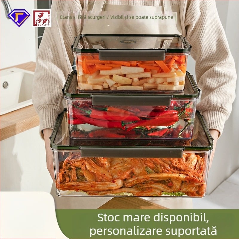 Cutie pentru conservare alimentară, material PET, capacitate 501–800 ml, formă pătrată, procesare personalizabilă