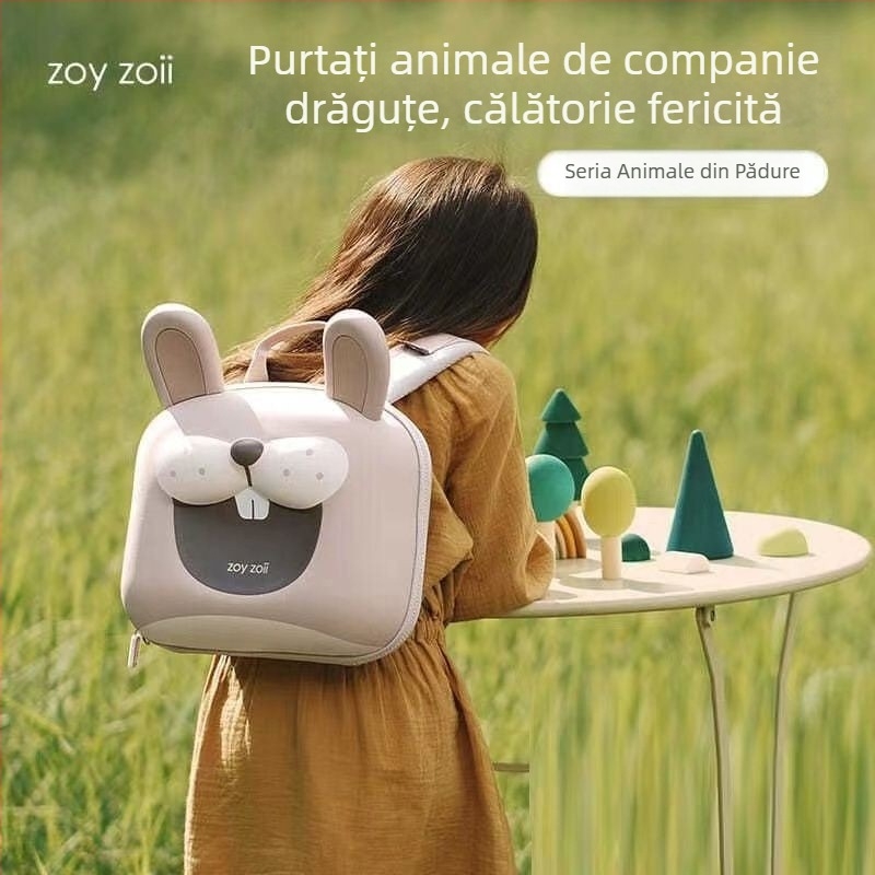 Zoyzoii rucsac ultra-ușor pentru copii, cu imprimeu animal, de la grădiniță până în clasa I, unisex