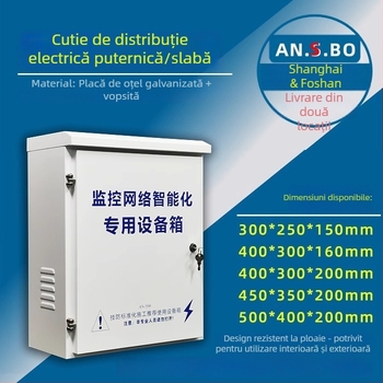 AN.S.BO Cutie de monitorizare a echipamentelor de rețea, cutie exterior impermeabilă pentru securitate și interfon, montaj pe stâlp