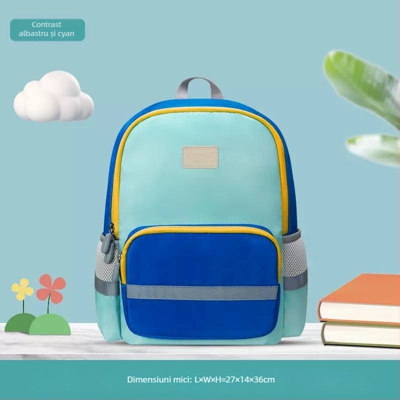 Rucsac pentru copii, poliester, model floral, stil drăguț, curele cu pernă de aer, potrivit pentru elevii din învățământul primar