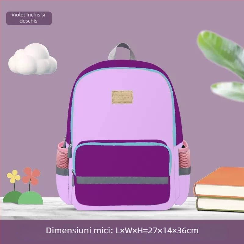 Rucsac pentru copii, poliester, model floral, stil drăguț, curele cu pernă de aer, potrivit pentru elevii din învățământul primar