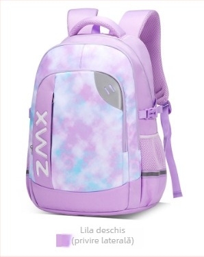 Rucsac unisex cu capacitate mare pentru elevi din clasele 5–6, poliester impermeabil