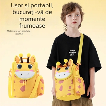 Geantă termică pentru prânz, unisex, pentru școala primară, cu curea de umăr, din Oxford, impermeabilă și etanșă, model unicorn desen animat