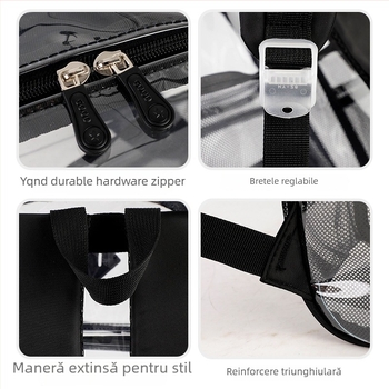 Rucsac din PVC impermeabil cu capacitate extensibilă și protecție a coloanei pentru elevi din clasa a V-a până în a VI-a