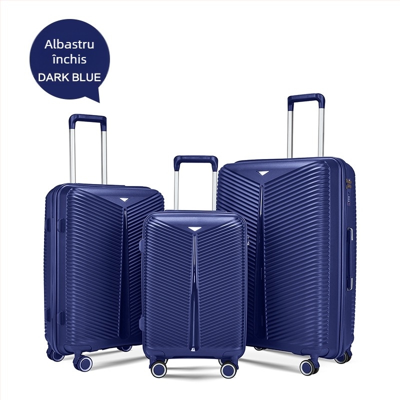 Valiză de cabină cu rotile universale, închidere TSA cu combinație, PP material, extensie (Material: PP; Greutate: 5 kg; Închidere: TSA cu combinație; Roți: universale; Extensie: Da)