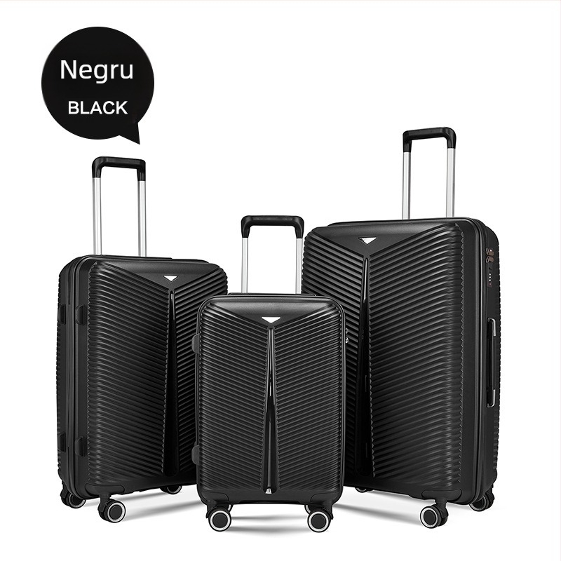 Valiză de cabină cu rotile universale, închidere TSA cu combinație, PP material, extensie (Material: PP; Greutate: 5 kg; Închidere: TSA cu combinație; Roți: universale; Extensie: Da)