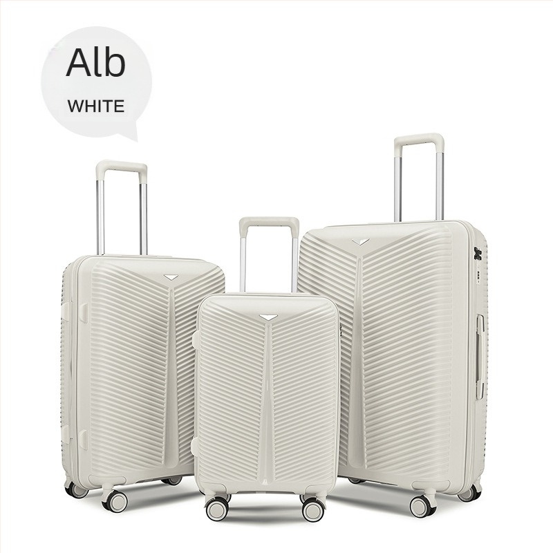 Valiză de cabină cu rotile universale, închidere TSA cu combinație, PP material, extensie (Material: PP; Greutate: 5 kg; Închidere: TSA cu combinație; Roți: universale; Extensie: Da)