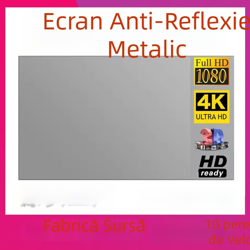 NICEFOUR SK1 Ecran de proiecție pliabil anti-reflexie, greutate 100–820 g, marcă privată autorizată, unghi de vizualizare 0–40°